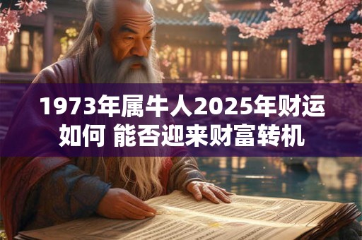 1973年属牛人2025年财运如何 能否迎来财富转机