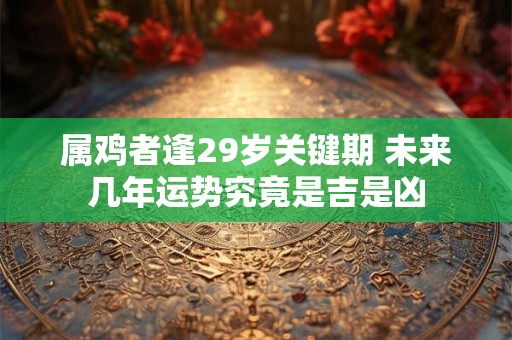 属鸡者逢29岁关键期 未来几年运势究竟是吉是凶 属鸡者逢29岁关键期 未来几年运势究竟是吉是凶