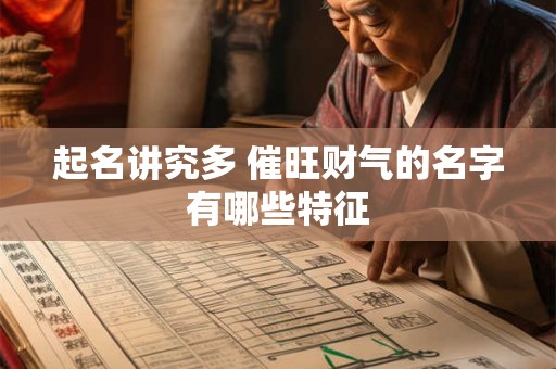 起名讲究多 催旺财气的名字有哪些特征