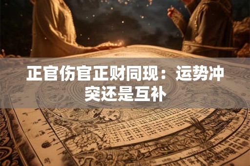 正官伤官正财同现：运势冲突还是互补