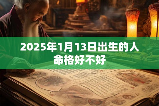 2025年1月13日出生的人命格好不好