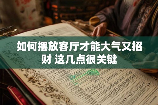 如何摆放客厅才能大气又招财 这几点很关键