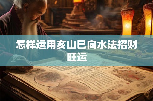 怎样运用亥山巳向水法招财旺运