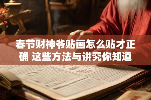 春节财神爷贴画怎么贴才正确 这些方法与讲究你知道吗