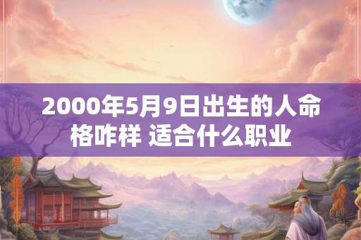2000年5月9日出生的人命格咋样 适合什么职业