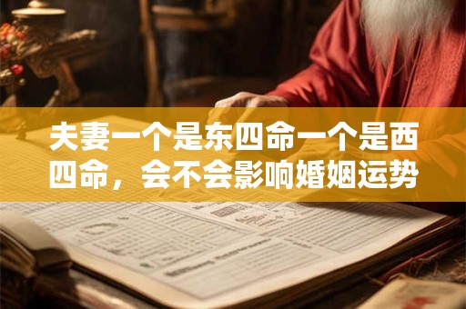 夫妻一个是东四命一个是西四命，会不会影响婚姻运势