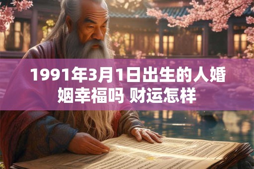 1991年3月1日出生的人婚姻幸福吗 财运怎样