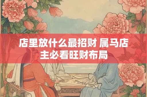 店里放什么最招财 属马店主必看旺财布局