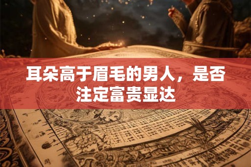 耳朵高于眉毛的男人，是否注定富贵显达