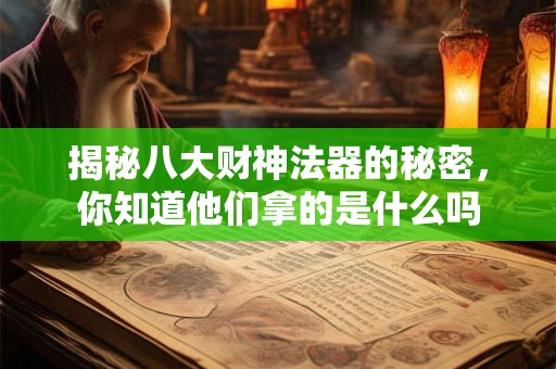 揭秘八大财神法器的秘密，你知道他们拿的是什么吗