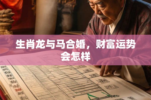 详细阅读:生肖龙与马合婚,财富运势会怎样 生肖龙与马合婚,财富运势会怎样