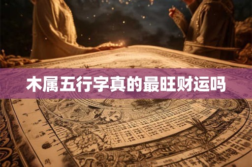 木属五行字真的最旺财运吗