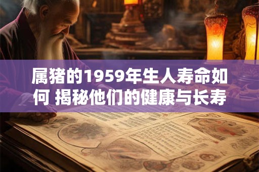 属猪的1959年生人寿命如何 揭秘他们的健康与长寿