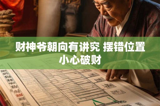 财神爷朝向有讲究 摆错位置小心破财