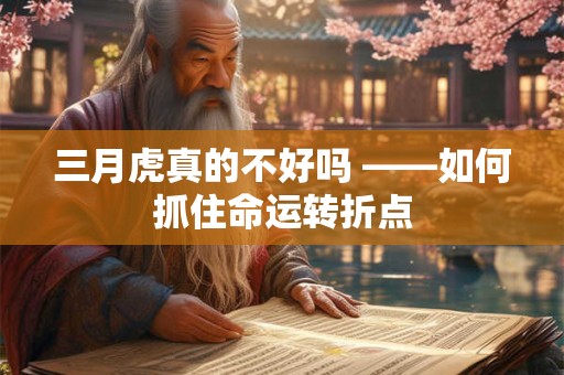 三月虎真的不好吗 ——如何抓住命运转折点