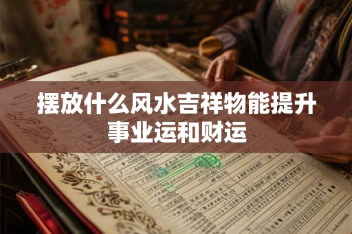 摆放什么风水吉祥物能提升事业运和财运