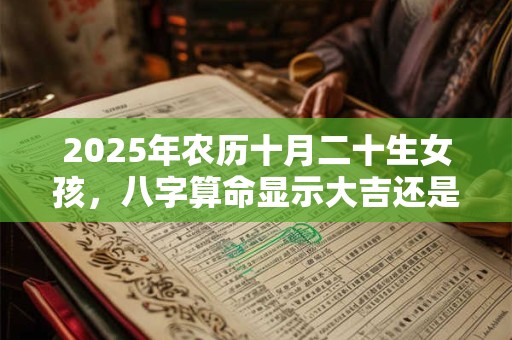 2025年农历十月二十生女孩，八字算命显示大吉还是多磨