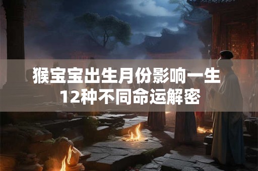 猴宝宝出生月份影响一生 12种不同命运解密