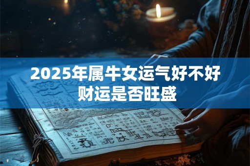 详细阅读:2025年属牛女运气好不好 财运是否旺盛 2025年属牛女运气好不好 财运是否旺盛