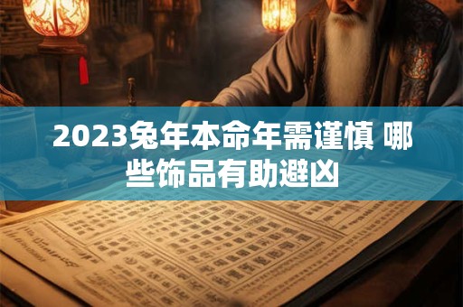 2023兔年本命年需谨慎 哪些饰品有助避凶