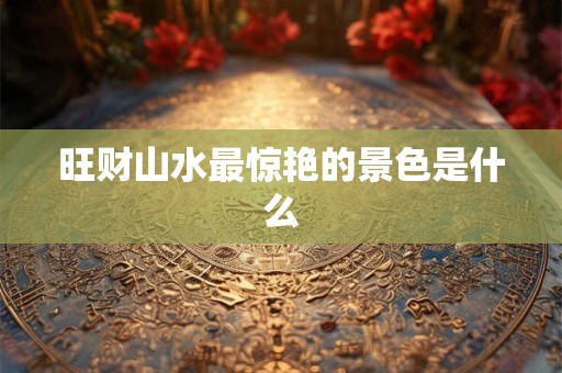 旺财山水最惊艳的景色是什么