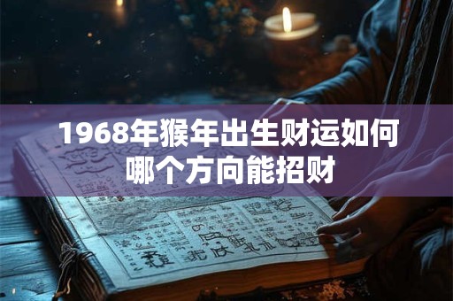 1968年猴年出生财运如何 哪个方向能招财