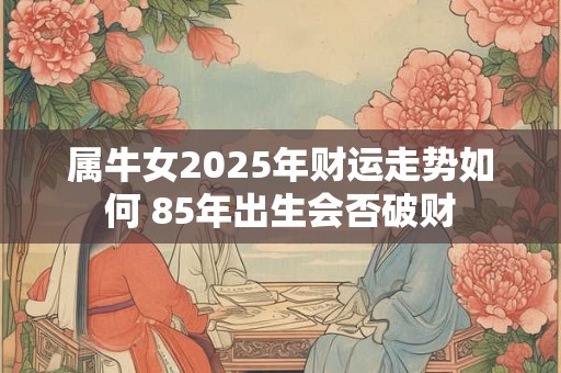 属牛女2025年财运走势如何 85年出生会否破财