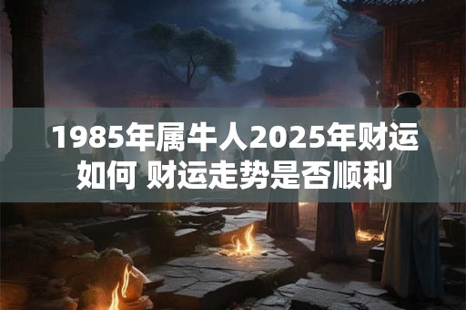 1985年属牛人2025年财运如何 财运走势是否顺利