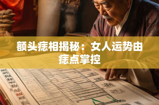 额头痣相揭秘：女人运势由痣点掌控