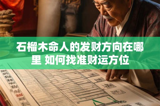 石榴木命人的发财方向在哪里 如何找准财运方位