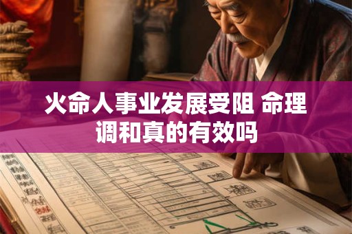 火命人事业发展受阻 命理调和真的有效吗