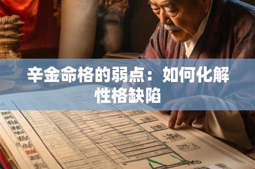 辛金命格的弱点：如何化解性格缺陷
