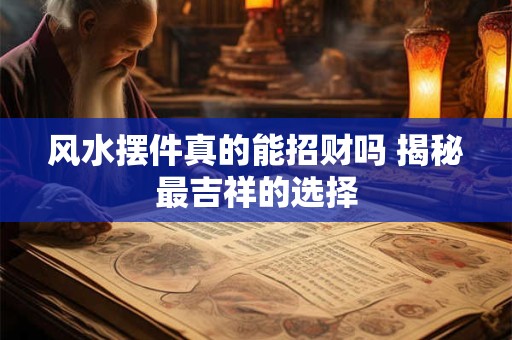 风水摆件真的能招财吗 揭秘最吉祥的选择