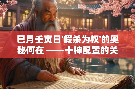 巳月壬寅日'假杀为权'的奥秘何在 ——十神配置的关键