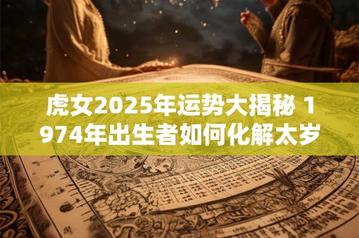 虎女2025年运势大揭秘 1974年出生者如何化解太岁