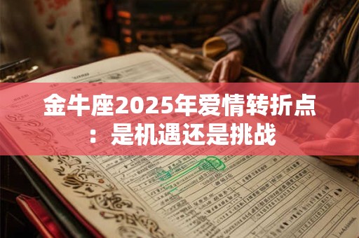 金牛座2026年爱情转折点：是机遇还是挑战