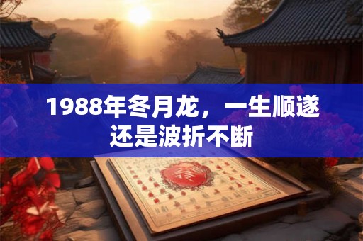 1988年冬月龙，一生顺遂还是波折不断