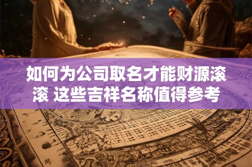 如何为公司取名才能财源滚滚 这些吉祥名称值得参考