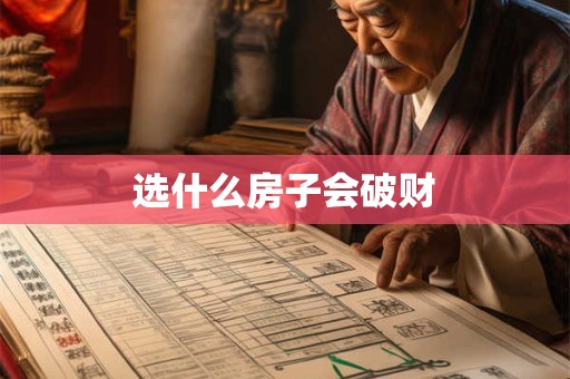 选什么房子会破财