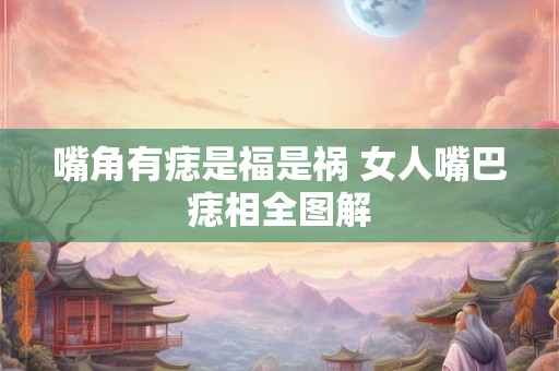 嘴角有痣是福是祸 女人嘴巴痣相全图解
