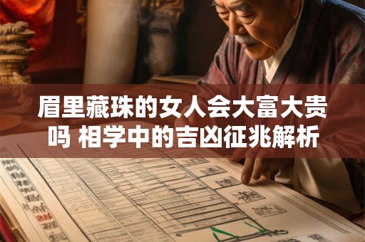 眉里藏珠的女人会大富大贵吗 相学中的吉凶征兆解析