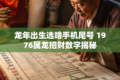 龙年出生选啥手机尾号 1976属龙招财数字揭秘