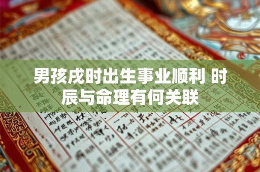 男孩戌时出生事业顺利 时辰与命理有何关联