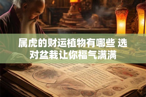 属虎的财运植物有哪些 选对盆栽让你福气满满