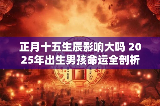 正月十五生辰影响大吗 2026年出生男孩命运全剖析