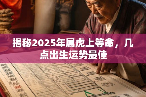 揭秘2025年属虎上等命，几点出生运势最佳