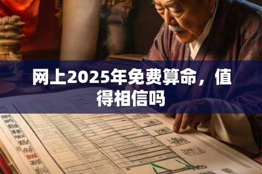网上2026年免费算命，值得相信吗