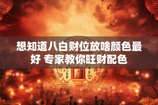 想知道八白财位放啥颜色最好 专家教你旺财配色