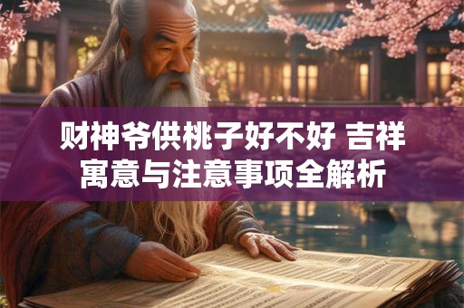 财神爷供桃子好不好 吉祥寓意与注意事项全解析