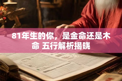 81年生的你,是金命还是木命 五行解析揭晓 81年生的你,是金命还是木命 五行解析揭晓